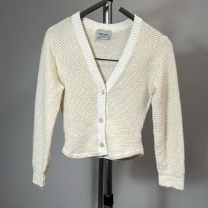 Rachel Comey Cream Baby Alpaca Cardigan